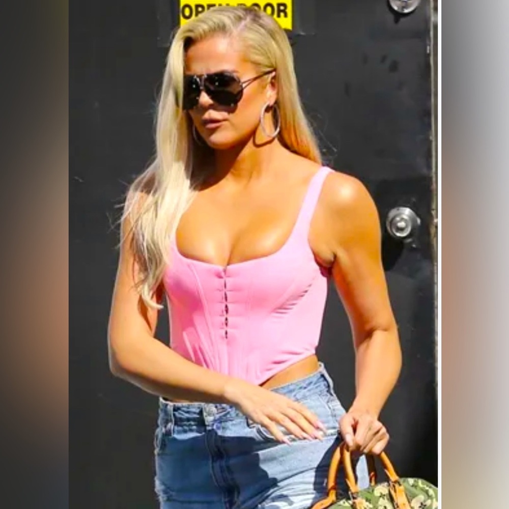 House Of CB Frangelica Pepto Pink Corset Top/ XS